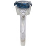 London Blue Topaz (2-3/4 ct. t.w.) & Diamond (1/10 ct. t.w.) Ring in 14k White Gold