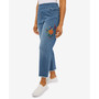 Petite Moody Blues Pull On Flower Embroidered Ankle Jeans