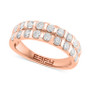 EFFY® Diamond Double-Row Band Ring (1-1/6 ct. t.w.) in 14k Rose Gold