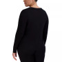 Women's Ribbed Long-Sleeve Sleep Tee