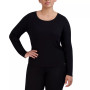 Women's Ribbed Long-Sleeve Sleep Tee