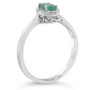 Emerald (3/8 ct. t.w.) and Diamond Accent Ring in Sterling Silver