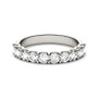 Moissanite Round Anniversary Band (1 ct. t.w. Diamond Equivalent) in 14k White Gold