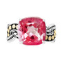 EFFY® Pink Topaz Ring (8-1/3 ct. t.w.) in Sterling Silver & 18k Gold