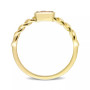 10K Yellow Gold Plated Citrine Link Ring