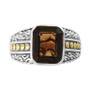 EFFY® Men's Smoky Quartz Ring (5-3/8 ct. t.w.) in Sterling Silver & 18k Gold