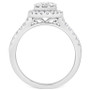 Diamond Princess Oval Halo Bridal Set (1 ct. t.w.) in 14k White Gold
