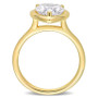Moissanite in 10K Gold Heart Solitaire Engagement Ring