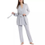 Maternity Nursing Pajama Set - Pants, Rope, Adjustable Tank