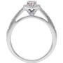 Diamond Halo Engagement Ring (1/2 ct. t.w.) in 14k White Gold