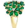 EFFY® Emerald (6-1/2 ct. t.w.) & Diamond (1/4 ct. t.w.) Flower Ring in 14k Gold