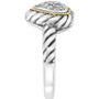 EFFY® Diamond Heart Cluster Ring (1/6 ct. t.w.) in Sterling Silver & 18k Gold