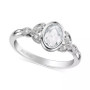 Art Carved Diamond Rose-Cut Bezel Openwork Engagement Ring (1/2 ct. t.w.) in 14k White, Yellow or Rose Gold
