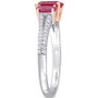 Ruby (1-1/2 ct. t.w.) & Diamond (1/6 ct. t.w.) Ring in 14k Rose & White Gold