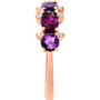 Multi-Gemstone (2-1/4 ct. t.w.) & Diamond (1/20 ct. t.w.) Ring in 14k Rose Gold