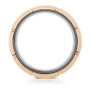 Men's Two-Tone Notched Band in Rose & Black Ion-Plated Tantalum