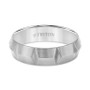 Men's Carved Comfort Fit Wedding Band in Gray Titanium