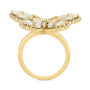 EFFY® Opal (3/4 ct. t.w.) & Diamond (1/4 ct. t.w.) Butterfly Ring in 14k Gold