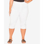 Plus Size Gracie Eyelet Capri Pants