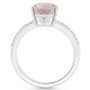Women's Rose Quartz (2-3/4 ct.t.w.) and Diamond (1/10 ct.t.w.) Ring in Sterling Silver