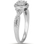 Vanilla Diamond® Twist Halo Ring (3/8 ct. t.w.) in Platinum