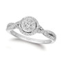 Vanilla Diamond® Twist Halo Ring (3/8 ct. t.w.) in Platinum