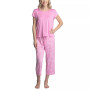 Women's Super Soft 2-Pc. T-Shirt & Capri Pajama Set