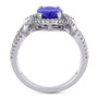 Tanzanite (1-4/5 ct. t.w.) & Diamond (1/3 ct. t.w.) Openwork Statement Ring in 14k White Gold