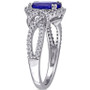 Tanzanite (1-4/5 ct. t.w.) & Diamond (1/3 ct. t.w.) Openwork Statement Ring in 14k White Gold