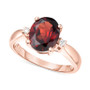 Rhodolite Garnet (2-3/4 ct. t.w.) & Diamond (1/20 ct. t.w.) Ring in 14k Rose Gold