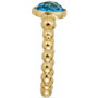 Swiss Blue Topaz Bead Ring (2-1/4 ct. t.w.) in 14k Gold-Plated Sterling Silver