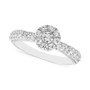 Diamond Cluster Ring (3/4 ct. t.w.) in 14k White Gold