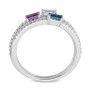 3-Pc. Multi-Gemstone Baguette Stack Rings (1-1/2 ct. t.w.) in Sterling Silver