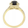 Diamond Halo Engagement Ring (1-1/2 ct. t.w.) in 14K Yellow, White or Rose Gold