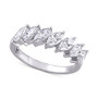 Lab-Created Moissanite Marquise Statement Ring (1-3/4 ct. t.w.) in 10k White Gold