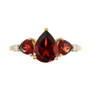 Garnet (2-3/4 ct. t.w.) & Diamond (1/20 ct. t.w.) Ring in 14k Gold