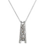 Chocolate Diamond (1/3 ct. t.w.) & Nude Diamond (1/8 ct. t.w.) Ladder Pendant Necklace in 14k White Gold, 18" +2"
