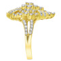 Diamond Cluster Pear-Shaped Statement Ring (2 ct. t.w.) in 10k Gold