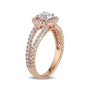 Certified Diamond (1 ct. t.w.) Halo Engagement Ring in 14k Rose Gold