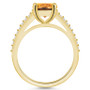 Citrine (2-1/2 ct. t.w.) and Diamond (1/4 ct. t.w.) Ring in 14K Yellow Gold