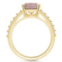 Morganite (2 Ct. T.W.) and Diamond (1/3 Ct. T.W.) Ring in 14K Yellow Gold