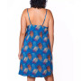 Ellie Plus Size Soft Rayon and Lace Chemise