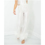 Women's Silk Pant - Ostrich Feather Trim Hem - Silk Collection