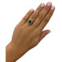 Costa Smeralda Emeralds (7/8 ct. t.w.) & Diamond (5/8 ct. t.w.) Halo Ring in 14k Gold