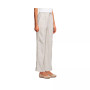 Women's Petite High Rise Elastic Back Wide Leg Linen Pleated Pants