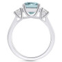 Aquamarine (2 ct. t.w.) and Diamond (1/3 ct. t.w.) Ring in 14K White Gold