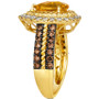 Cinnamon Citrine (1-5/8 ct. t.w.) & Diamond (1 ct. t.w.) Halo Ring in 14k Gold