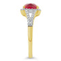 Created Ruby (1-3/4 ct. t.w.) and Created White Sapphire (1/4 ct. t.w.) Ring in 10k Yellow Gold