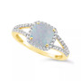 Created Opal (3/4 ct. t.w.) and Created White Sapphire (1/4 ct. t.w.) Ring in 10k Yellow Gold