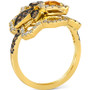 Cinnamon Citrine (1/6 ct. t.w.), Chocolate Diamonds (1/3 ct. t.w.) & Nude Diamonds (5/8 ct. t.w.) Statement Ring in 14k Yellow Gold